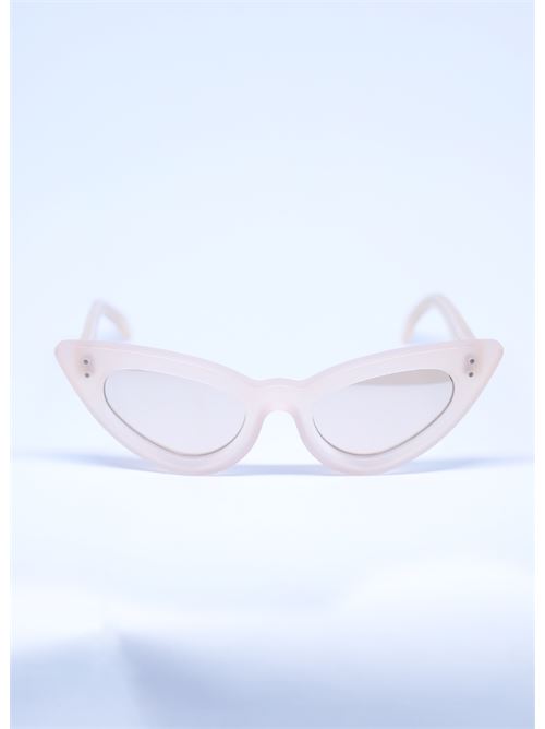Occhiali da sole cat eye rosa con lenti specchiate Capri People | SAMANTAROSA